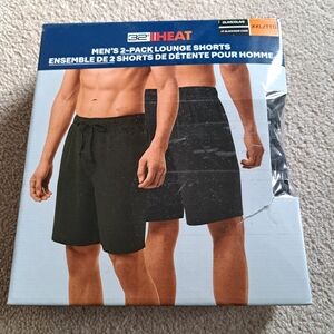 32 Degrees Men's Shorts 2 Pack Size XXL Casual Lounge Green Gray NEW Stretch